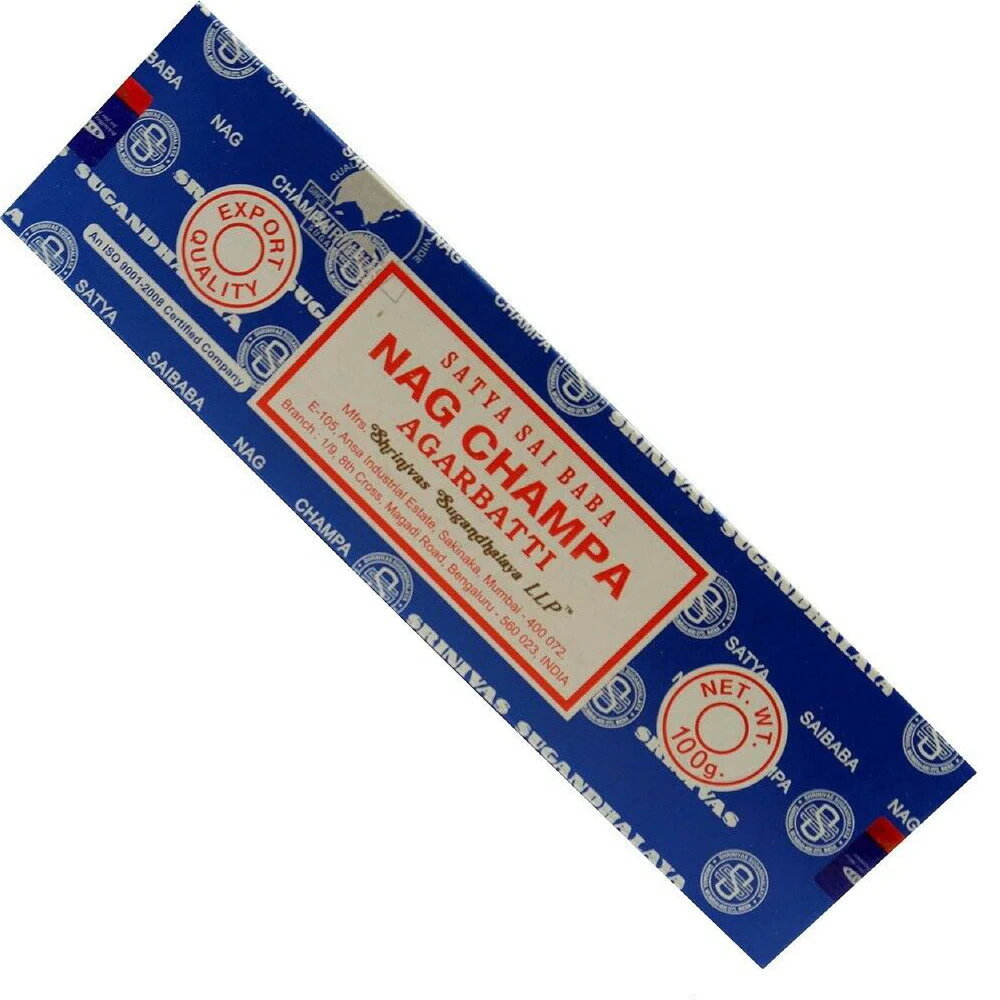 Nag Champa Satya Sai Baba Agarbatti smilkalų lazdelės, 100g
