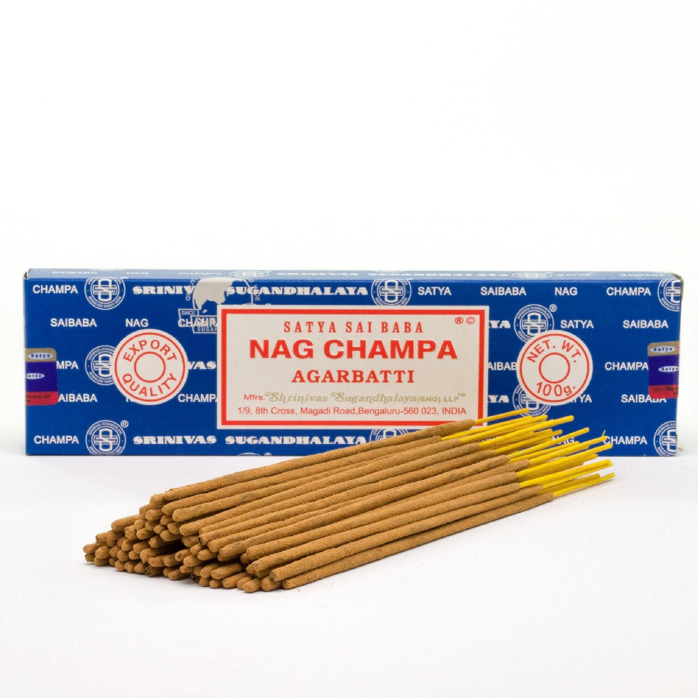 Nag Champa Satya Sai Baba Agarbatti smilkalų lazdelės, 100g