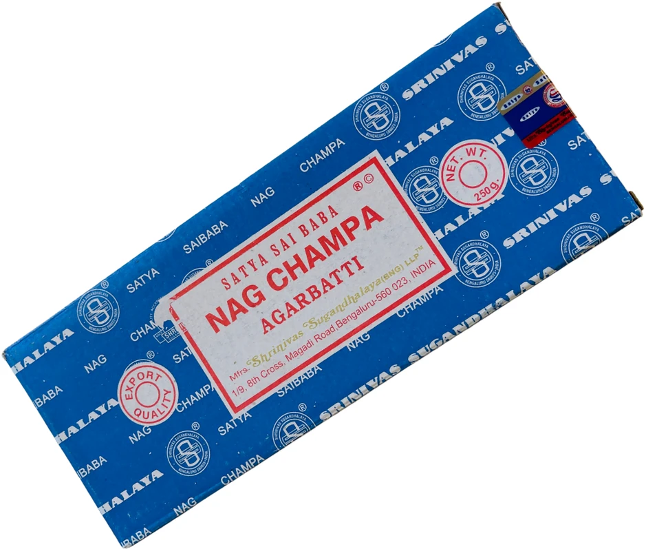 Satya Smilkalų Lazdos - Nag Champa Smilkalai 250g 250 Lazdelių Pakuotėje