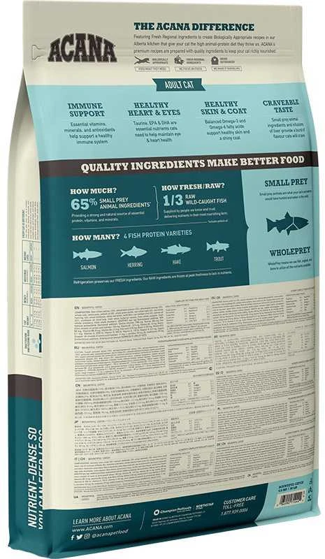 ACANA Bountiful Catch Cat sausas maistas katėms 4,5kg