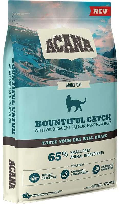 ACANA Bountiful Catch Cat sausas maistas katėms 4,5kg