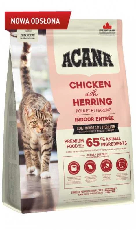 ACANA Indoor Entree Cat sausas maistas katėms 1,8kg