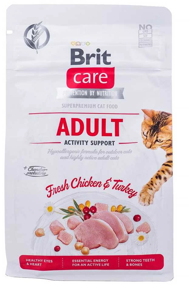 Brit Care Cat GF Adult Activity Support (Fresh su vištiena ir kalakutiena) 0,4kg