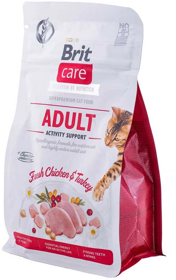 Brit Care Cat GF Adult Activity Support (Fresh su vištiena ir kalakutiena) 0,4kg
