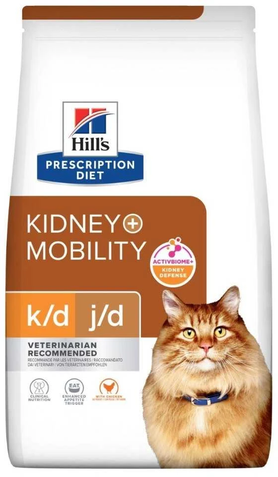 Sausas Kačių Maistas - Hill's Pd K/D Inkstų + Judrumo Vištiena 3 Kg
