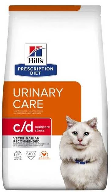 Sausas Kačių Maistas - Hill's Prescription Diet C/d Urinary Care Multicare Stress Viščiukas 3kg