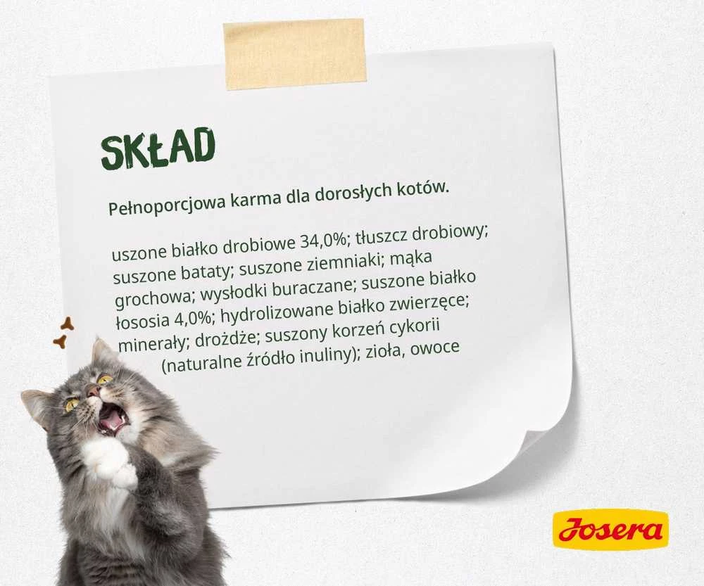 Josera Naturecat sausas begrūdis maistas suaugusioms jautrioms maistui katėms 10kg
