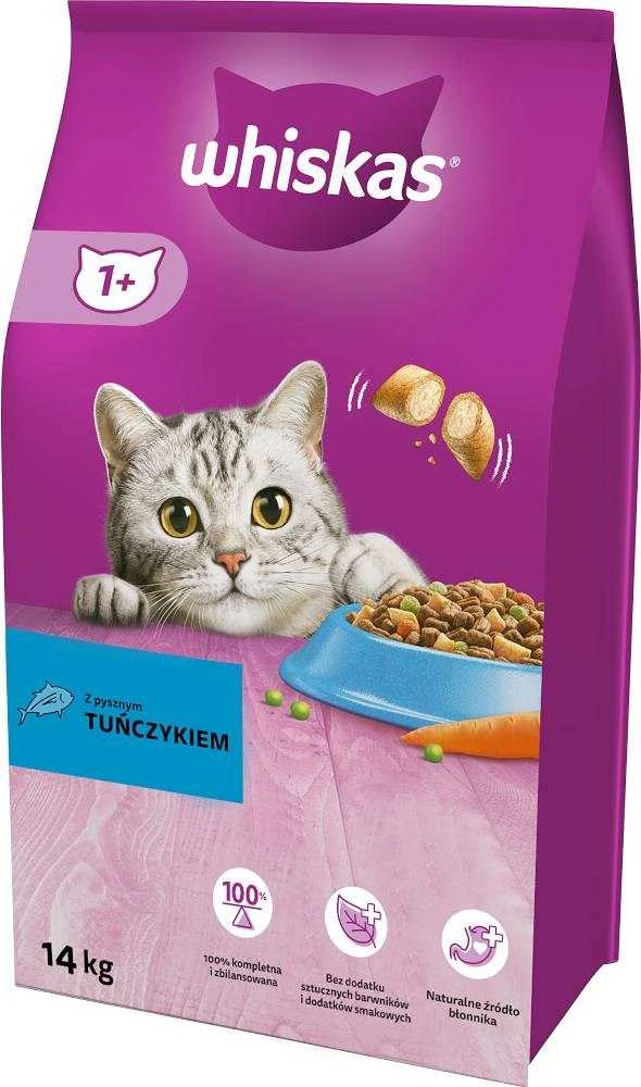Whiskas Cat Adult su Tunu ir Daržovėmis 14kg