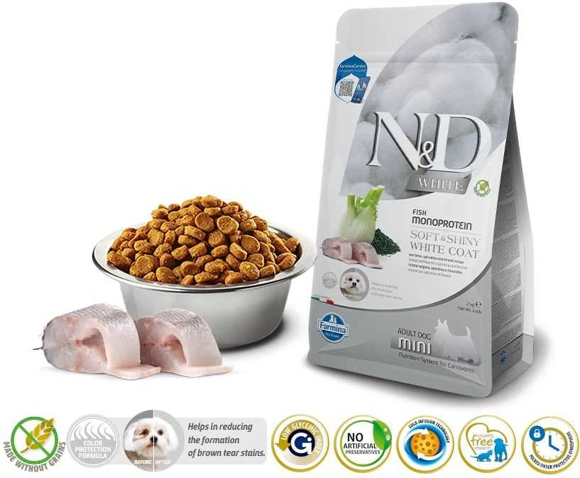 Sausas Šunų Maistas - Farmina N&D Jūros Ešerys Mini, 2kg