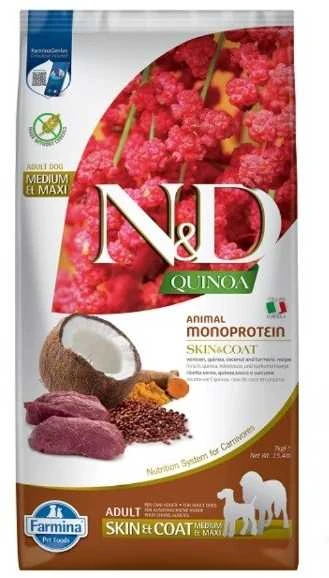 Sausas Šunų Maistas - Farmina N&D Quinoa Elnias & Kokosų 7kg Suaugusiems Vidutinio & Didelio Dydžio