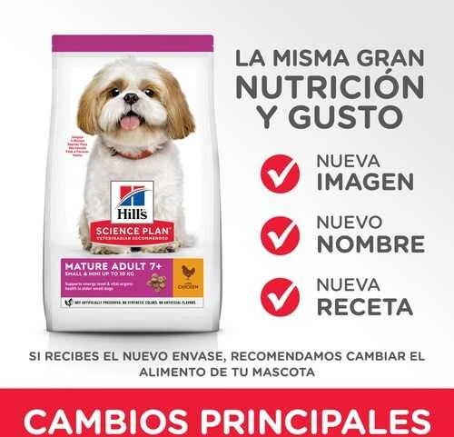 Hill's Dog Science Plan Mature Adult 7+ Small & Miniature vištiena & kalakutiena sausas Maistas šunims 1,5kg