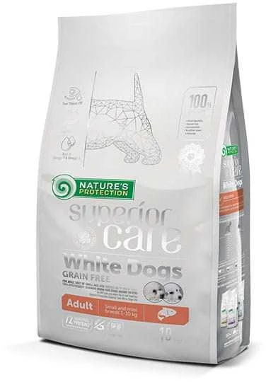 NATURE'S PROTECTION Superior Care Baltas Dogs begrūdis Junior Small Białoryba - sausas maistas šuniukams - 10 kg