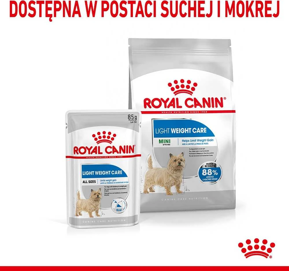 Royal Canin Mini Light Weight Care sausas maistas suaugusiems šunims, mažoms veislems su tendencją antsvoriui 3kg