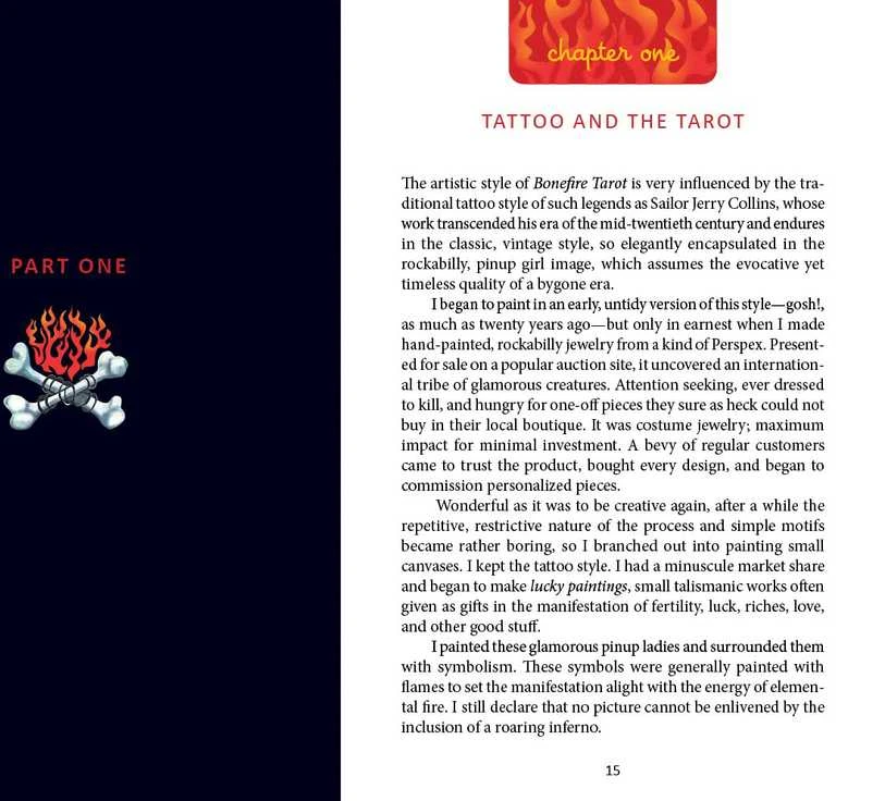 Schiffer Publishing Bonefire Tarot Kortos 2-asis Leidimas