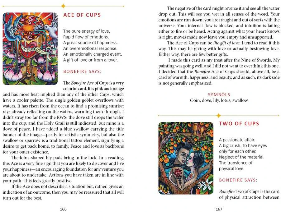 Schiffer Publishing Bonefire Tarot Kortos 2-asis Leidimas