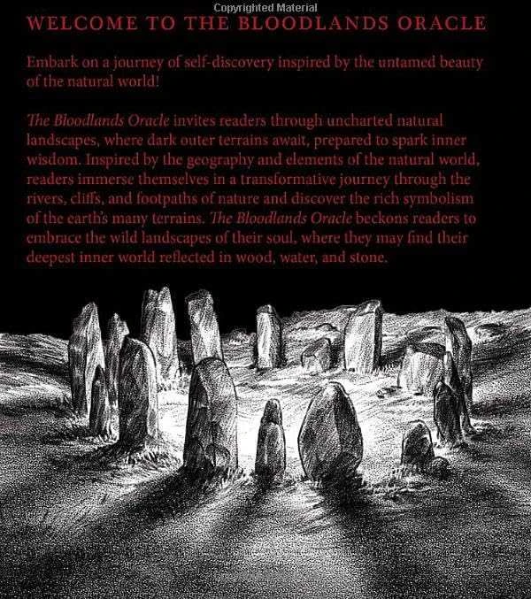 Schiffer Publishing Taro kortų rinkinys - Bloodlands Oracle 42 Kortų Gidas Dėžutė 16x14.5x3.6cm