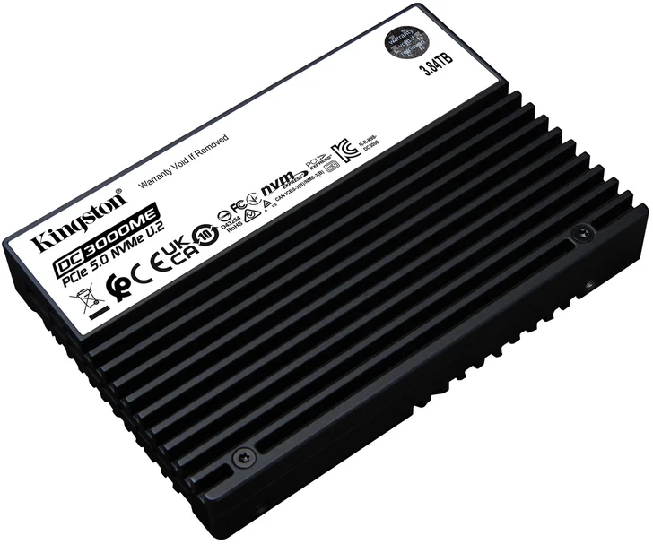 SDD - Kingston DC3000ME 3.84TB PCIe 5.0 14,000 MB/s Juodas