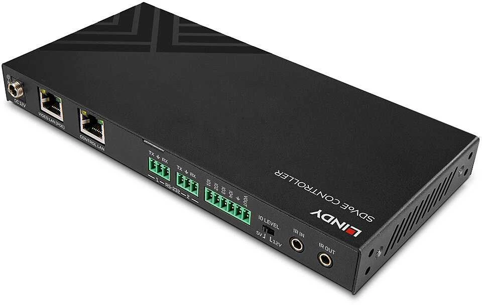 SDVoE Valdiklis - LINDY SDVoE Valdiklis, API Palaikymas, 4 Kanalų GPIO Valdymo Jungtys, Juodas