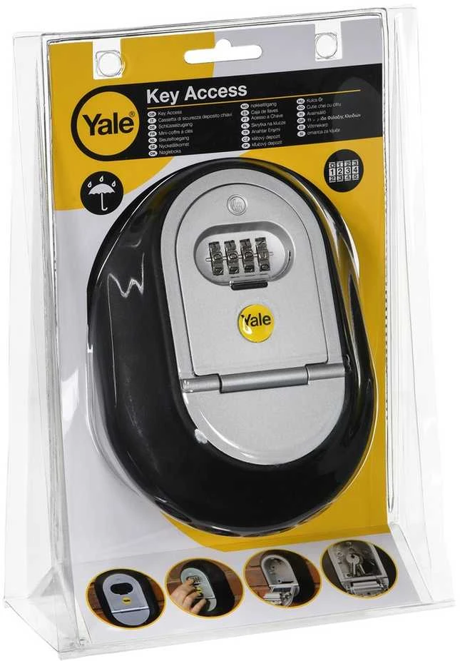 Yale Y500/187/1 Raktų dėžutė atidaryta su kombinuota spyna