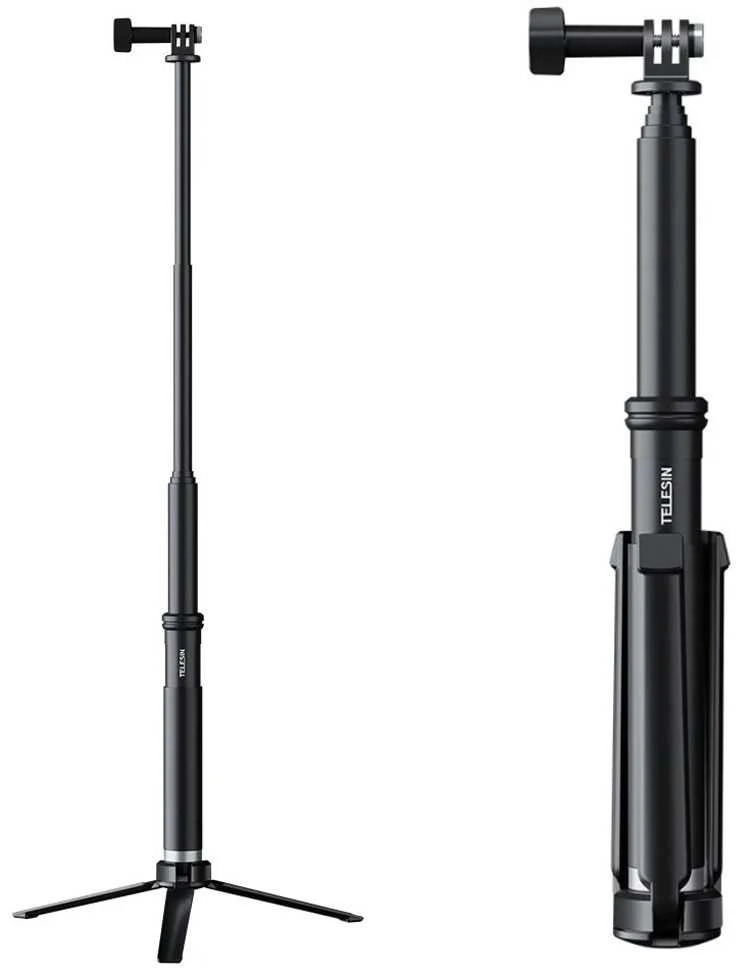 Asmenukių lazda / trikojis Telesin, skirtas sporto kameroms (GP-MNP-090-S)