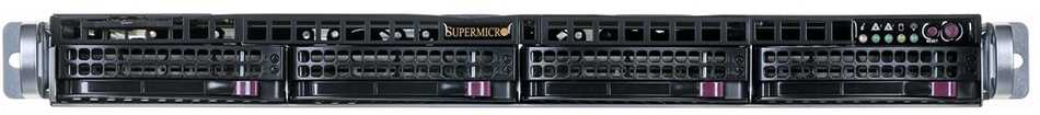 Serveris Serverio Korpusas - Supermicro 813MFTQC-350CB2 Rack 1U Juodas