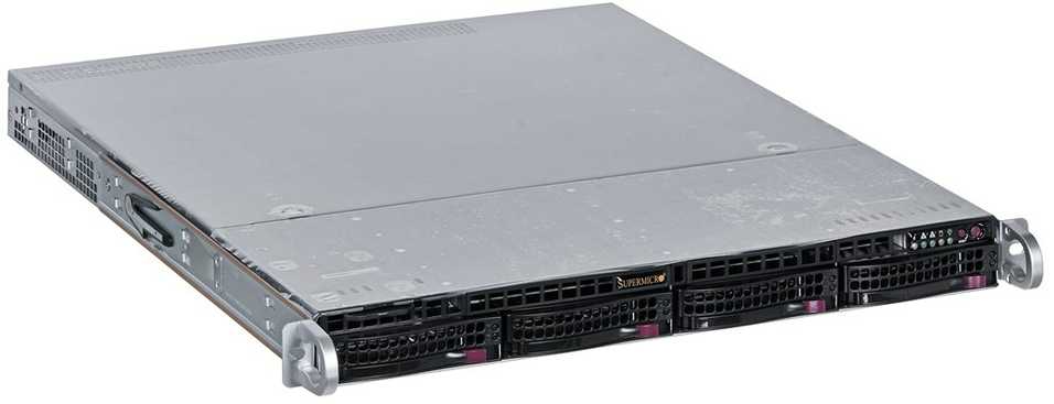 Serveris Serverio Korpusas - Supermicro 813MFTQC-350CB2 Rack 1U Juodas