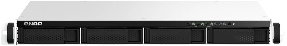 QNAP TS-464eU NAS Rack (1U) Intel® Celeron® N5095 8 GB DDR4 0 TB QNAP Turbo System Aliuminio, Juodas