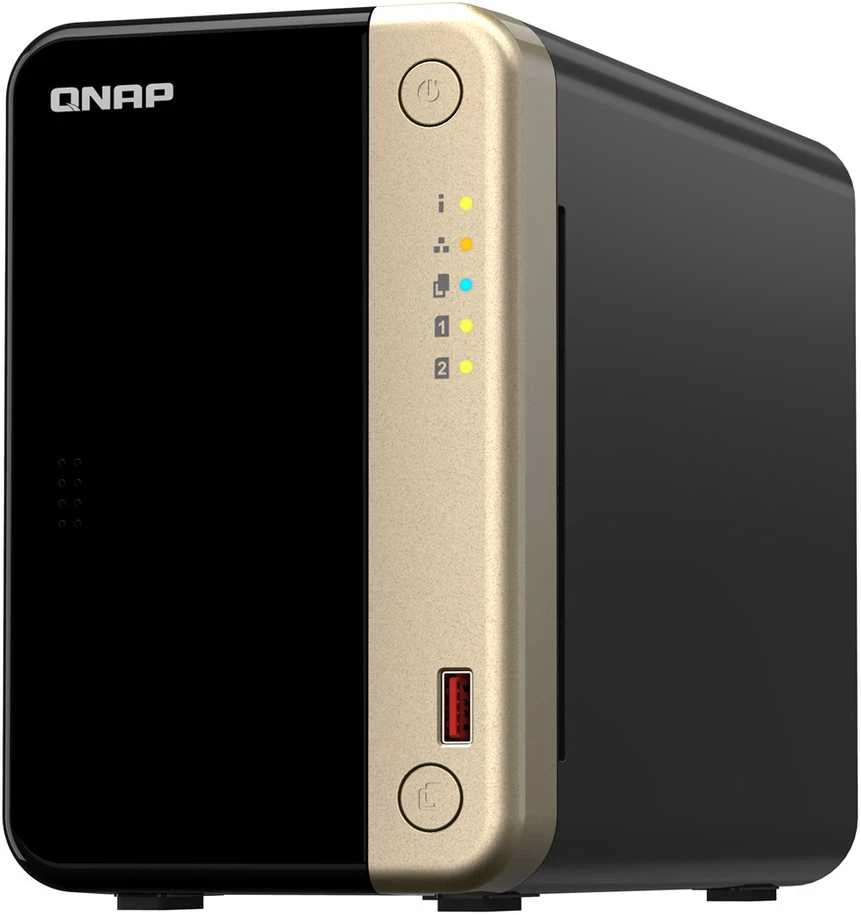 Serveris QNAP | 2 skyrių stalinis NAS | TS-264-8G | Intel Celeron | N5095 4 branduolių | Procesoriaus dažnis 2,9 GHz | 8 GB DDR4