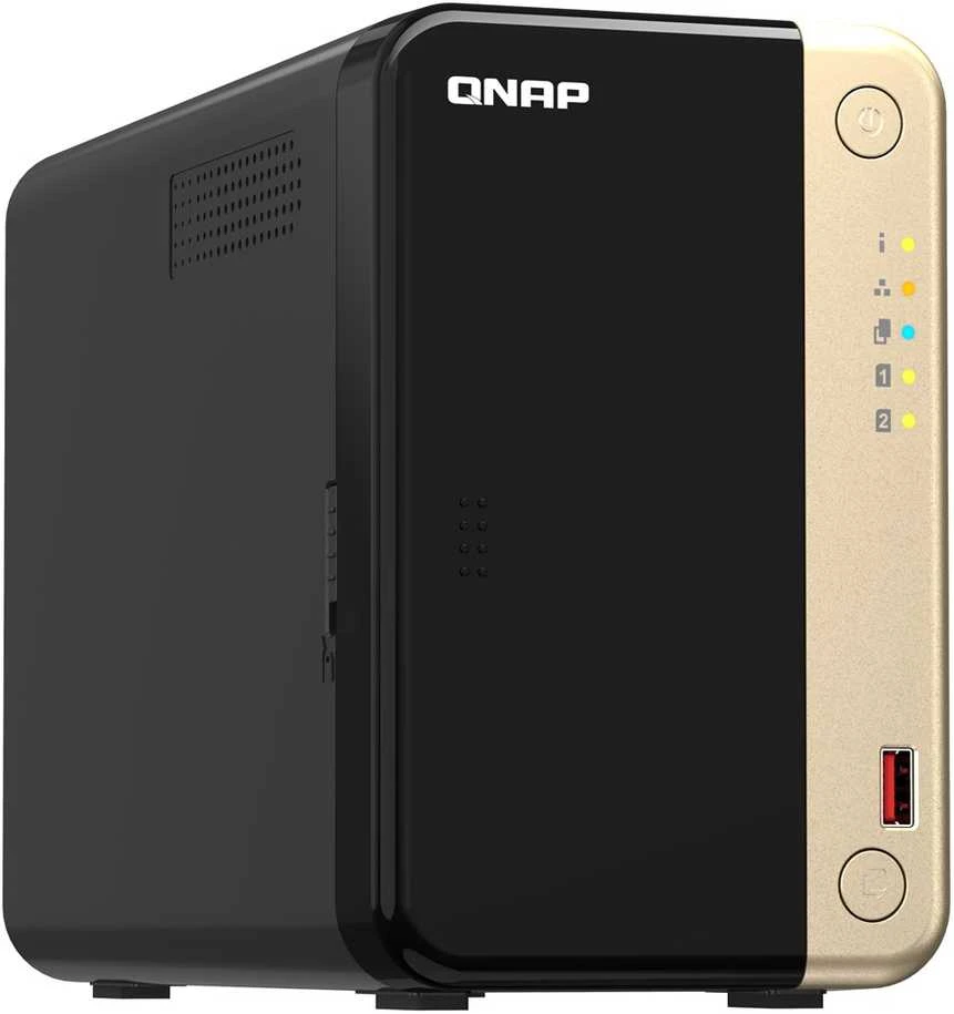 Serveris QNAP | 2 skyrių stalinis NAS | TS-264-8G | Intel Celeron | N5095 4 branduolių | Procesoriaus dažnis 2,9 GHz | 8 GB DDR4