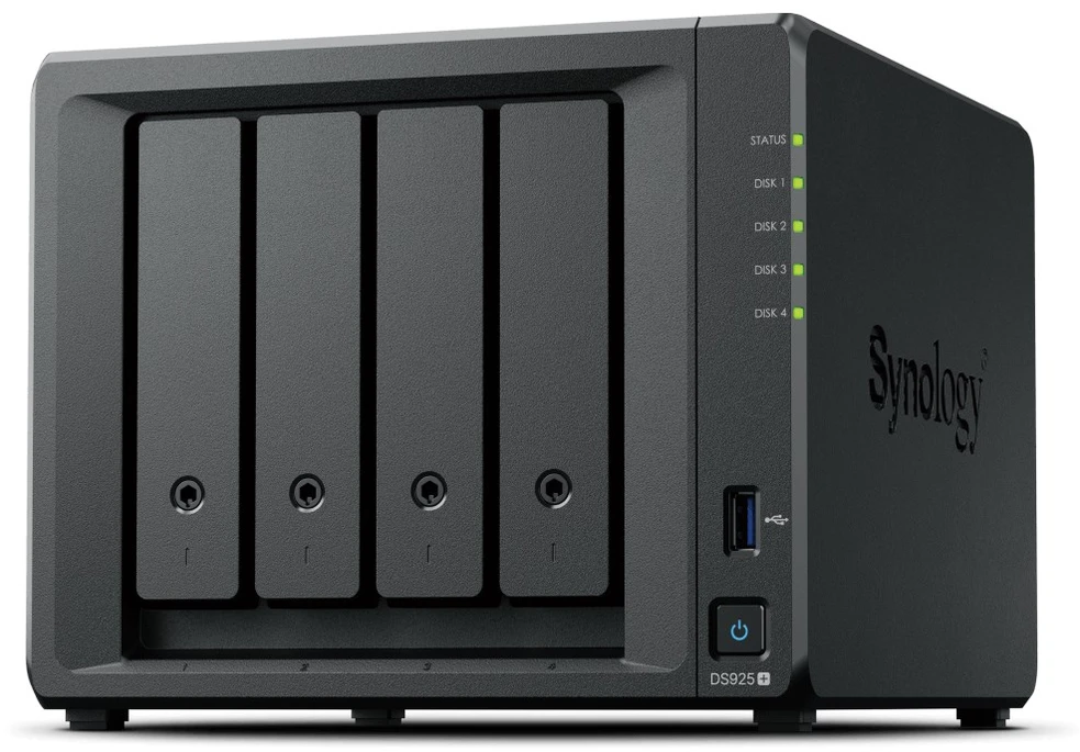 Serveris SYNOLOGY DS925+ DiskStation NAS Ryzen V1500B 4GB ECC SODIMM