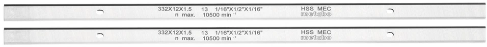 Peiliai HSS DH 330 dvipusiai 2pcs 332x12x1,5mm, Metabo