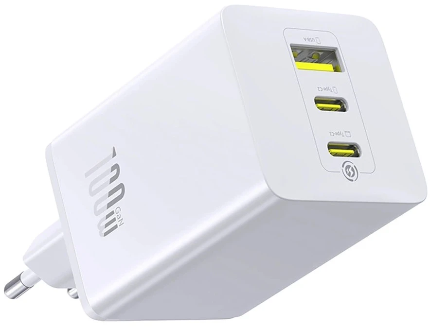 Baseus EnerFill FE11 PD QC 100 W Wall Charger Baltas