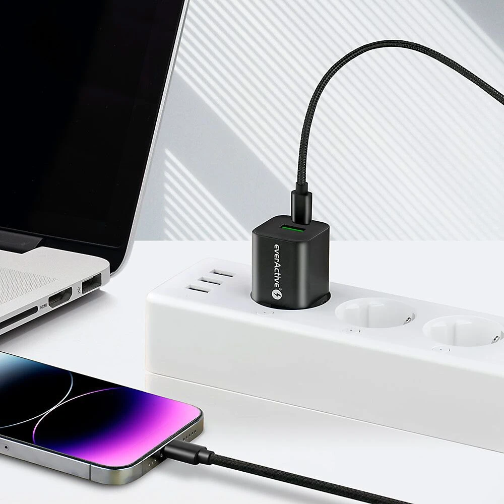 ład siec. everActive 30W 1xUSB 1xUSB-C SC-390QB