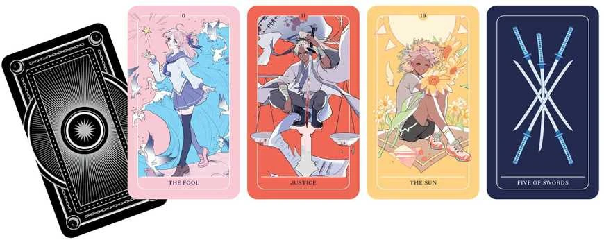 Simon Element Element Anime Tarot Kortos Simon