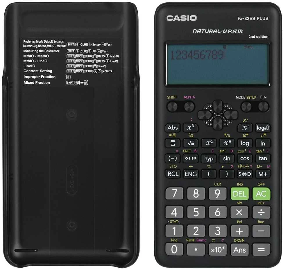 Mokslinis skaičiuotuvas CASIO FX-82ES PLUS II, 80 x 162 x 13.8 mm