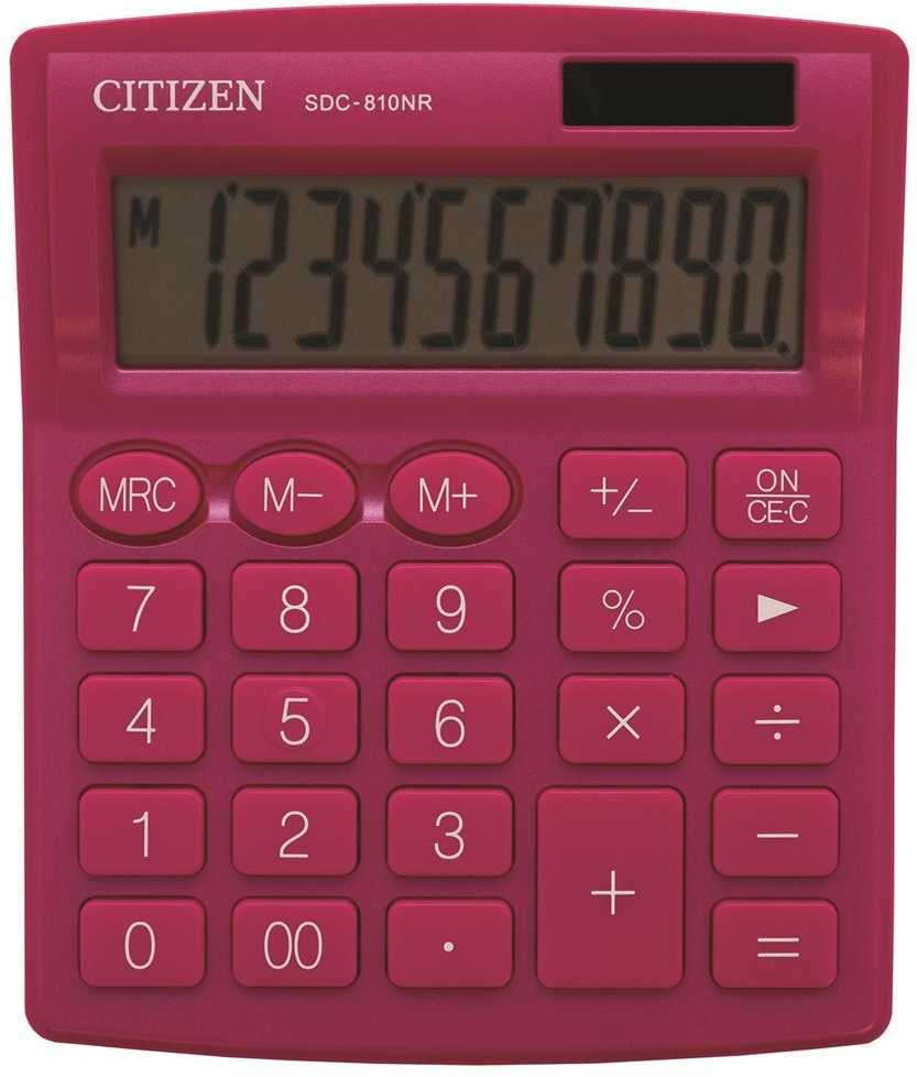 Skaičiuotuvas - Citizen Sdc-810nr, Rožinis