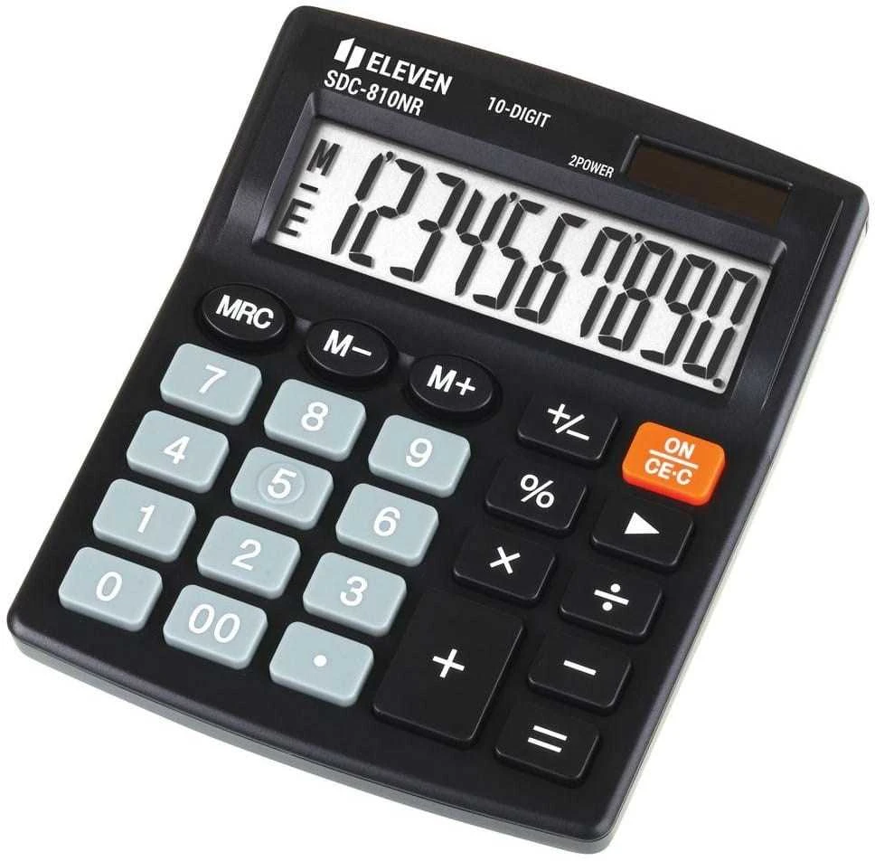 Skaičiuotuvas ELEVEN SDC-810NR, 10 skaičių ekranas