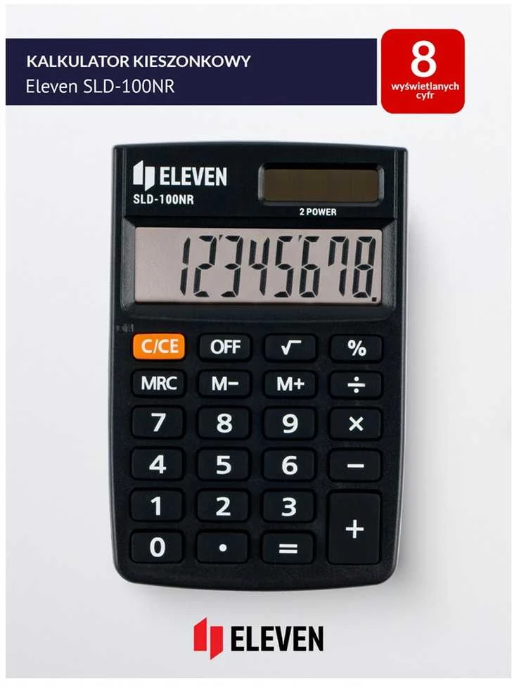 Eleven SLD-100NR pocket skaičiuotuvas