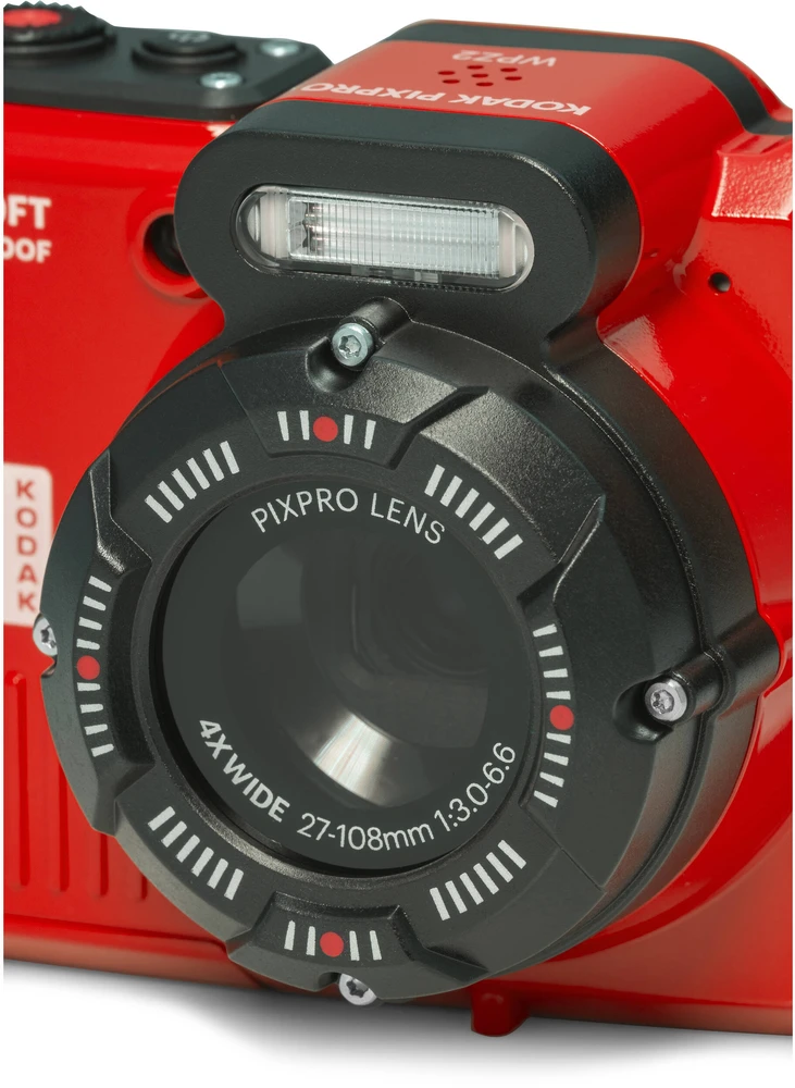 Kodak WPZ2 waterproof raudona
