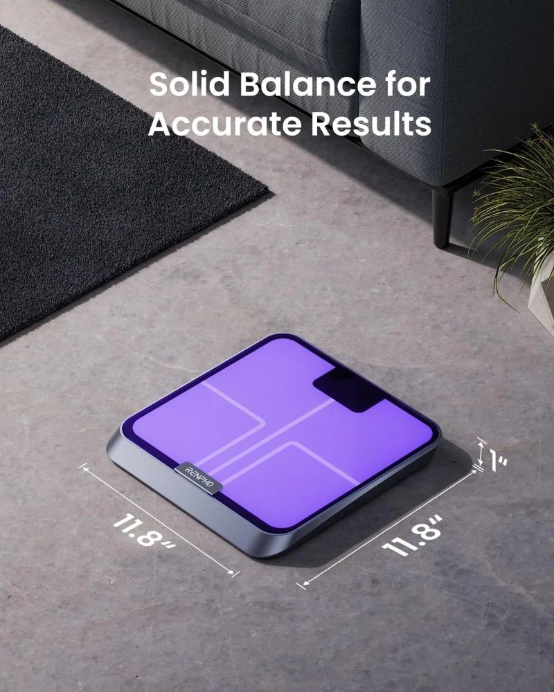 Skaitmeninės Svarstyklės - RENPHO Elis Chroma Smart Scale, Kūno Riebalai, BMI, Wi-Fi, Bluetooth