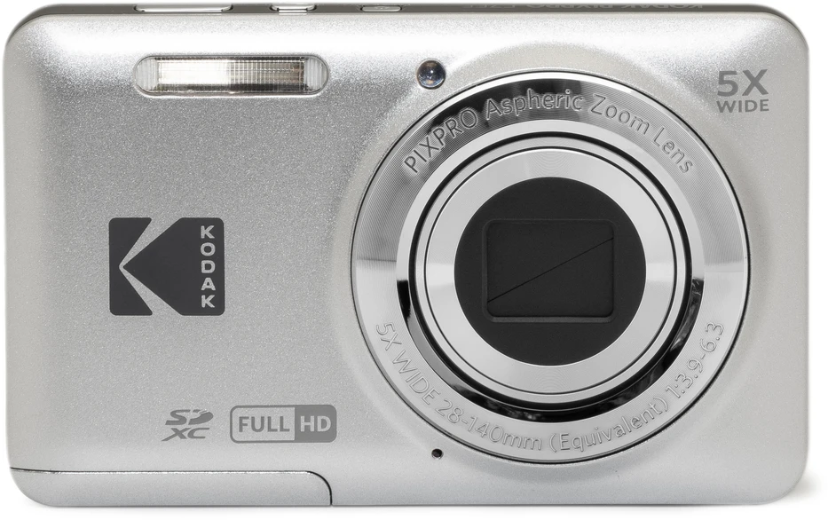 Skaitmeninis Fotoaparatas - Kodak PIXPRO FZ55 16 MP 5x Optinis Priartinimas Full HD 2,7 Colio Sidabrinis