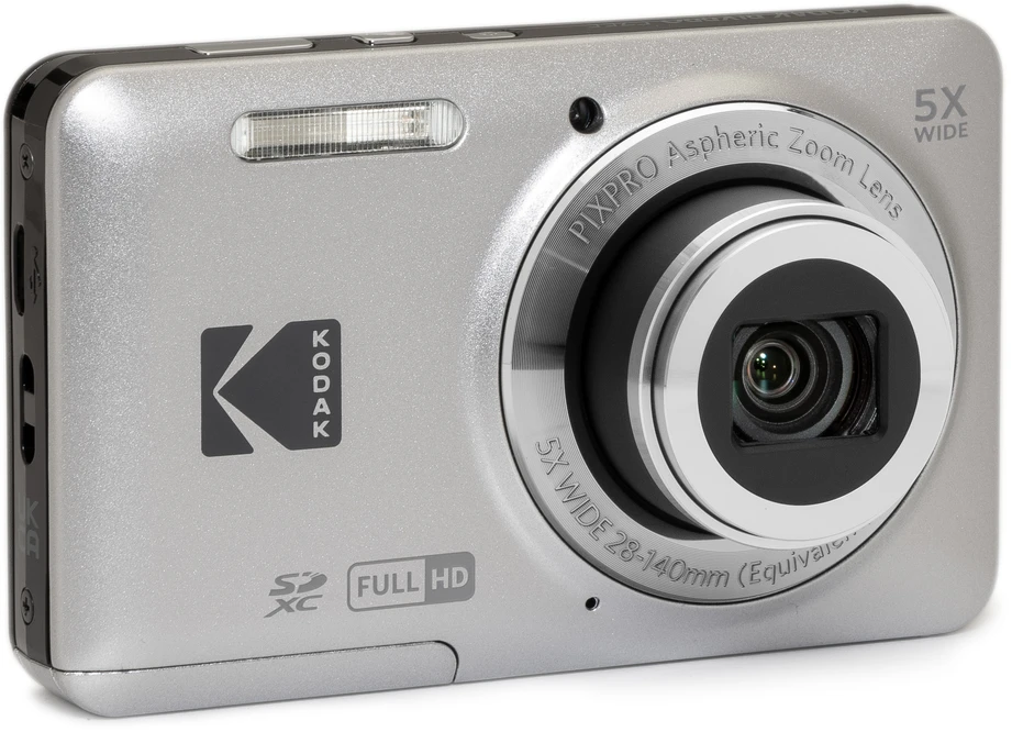 Skaitmeninis Fotoaparatas - Kodak PIXPRO FZ55 16 MP 5x Optinis Priartinimas Full HD 2,7 Colio Sidabrinis