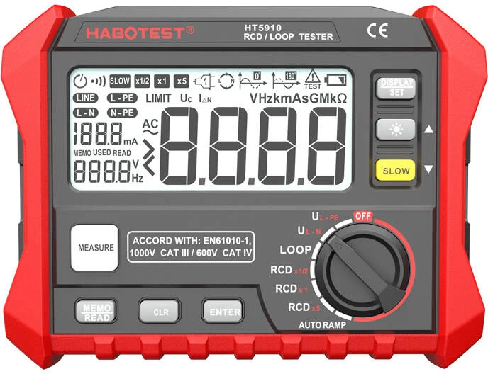 Habotest HT5910 skaitmeninis žemės atsparumo testeris