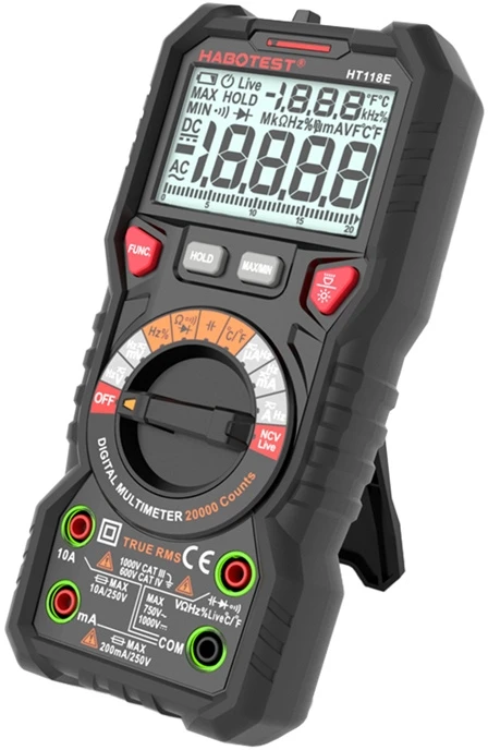 „Habotest HT118E“ universalus skaitmeninis multimetras su true RMS NCV