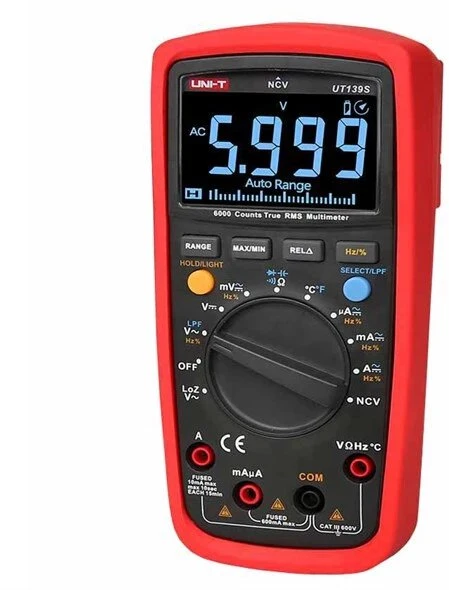 Skaitmeninis Multimetras - UNI-T UT139S True RMS, Įtampa, Srovė, Atsparumas, Juoda