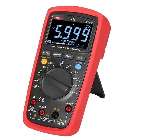 Skaitmeninis Multimetras - UNI-T UT139S True RMS, Įtampa, Srovė, Atsparumas, Juoda