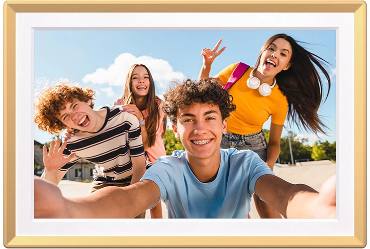 Nuotraukų rėmelis Digital photo frame Arzopa D14 Golden (auksinis)