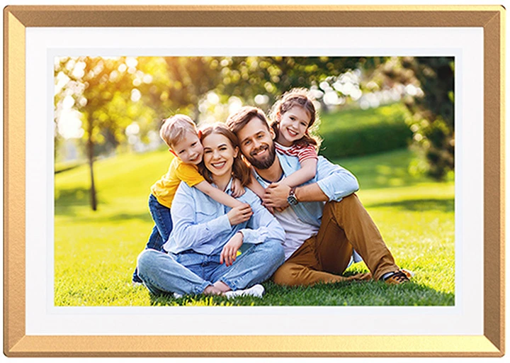 Nuotraukų rėmelis Arzopa D10 (auksinis) 10.1" digital photo frame