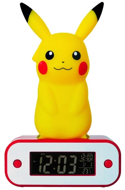 TEKNOFUN POKEMON - Pikachu - Žadintuvas su LED lempute