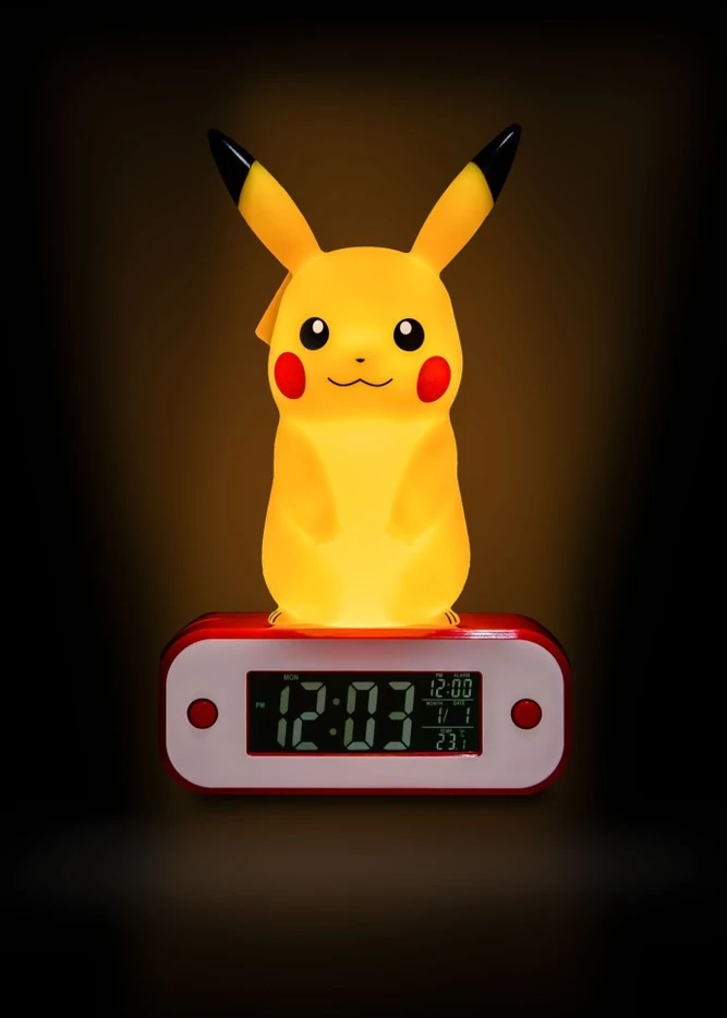TEKNOFUN POKEMON - Pikachu - Žadintuvas su LED lempute